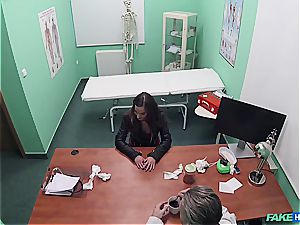 faux clinic fantastic booty patient with shaved cooter
